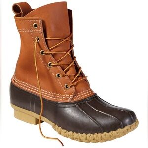 Women's LL Bean Boots 8” Tan & Brown Size 6
